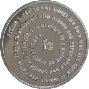 1S «77 YEARS Universal Declaration of Human Rights». Article 1. 2025 YEAR